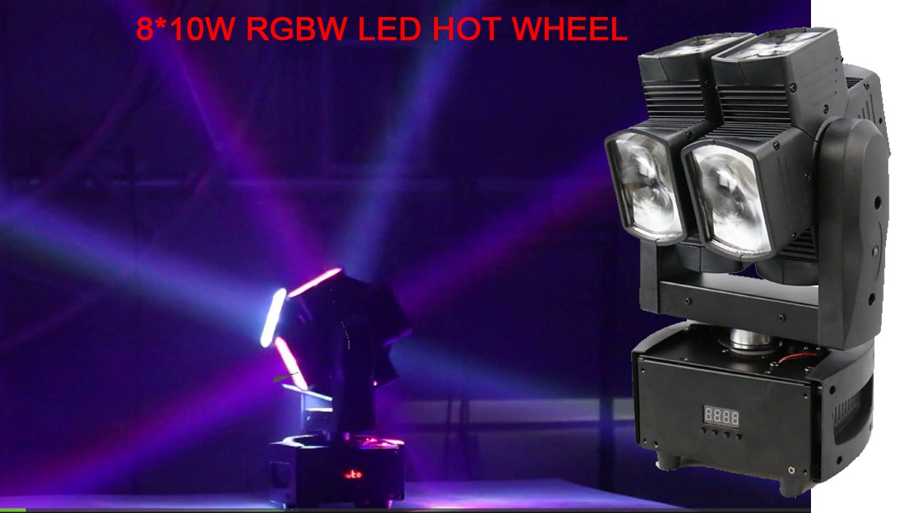 Double face 8 x 10W Moving Head LED Effect 