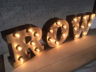 TourGo Custom letters Marquee metal light up letter