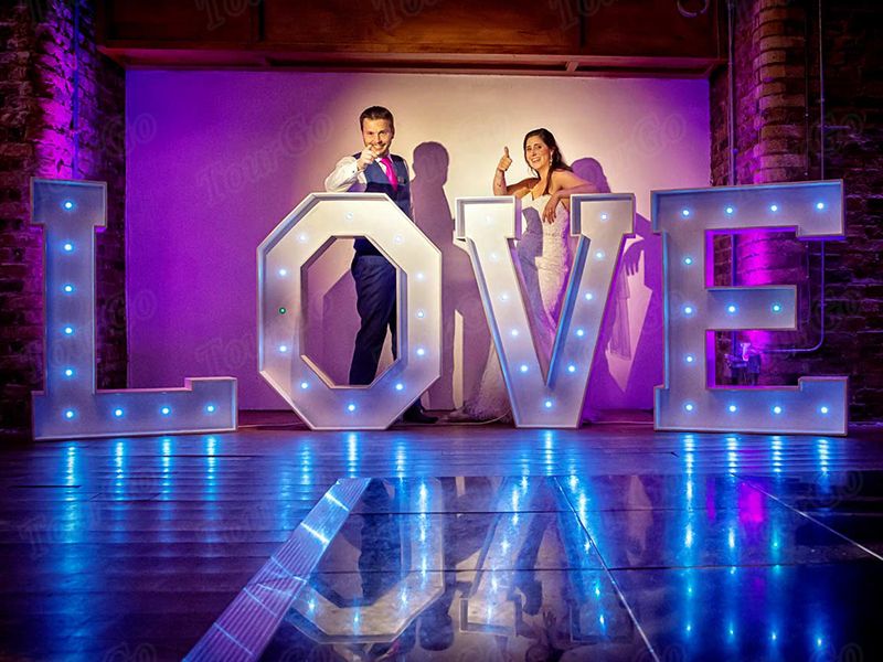 TourGo Wedding Party Decorative Outdoor love letters light up led love letters