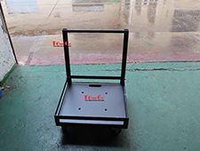 Metal Trolley For Aluminum Black Paint Base Plate