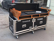 Hydraulic Flight Flip DJ Road Case for Soundcraft V13000 Mixer with Doghouse