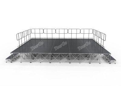 TourGo Outdoor Event Aluminum Adjustable Portable Stage Design