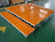 Wood Color Platform Portable Modular Stage