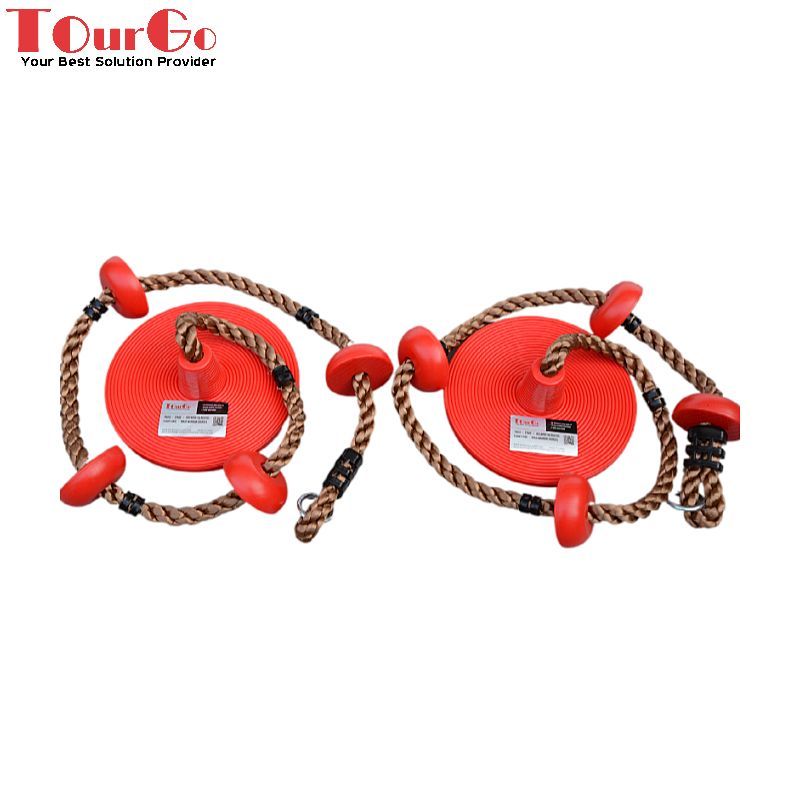 Climbing rope with swing disc26