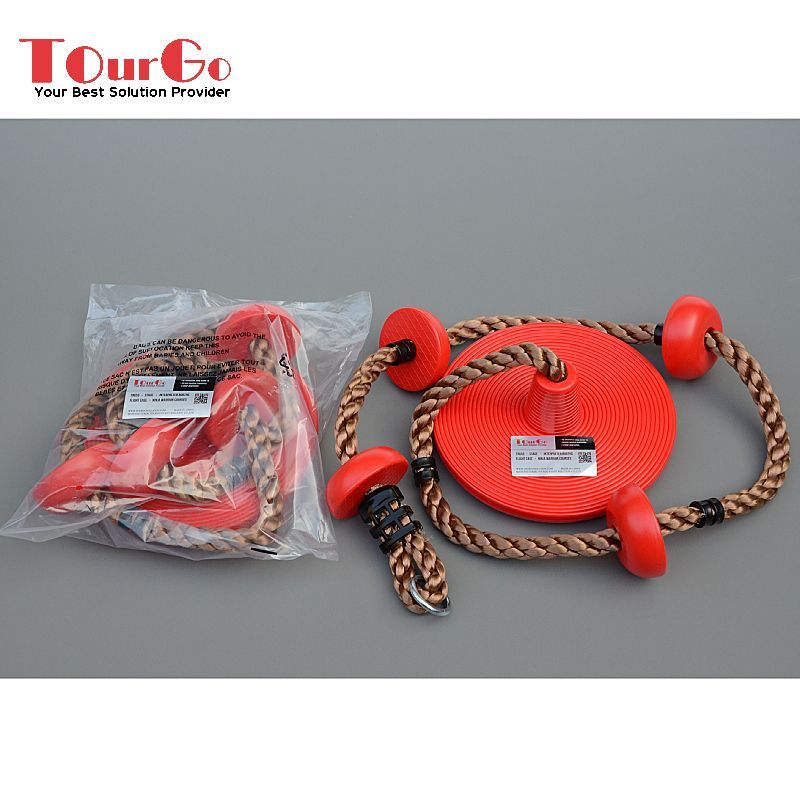 Climbing rope with swing disc25