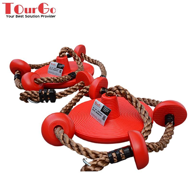 Climbing rope with swing disc22