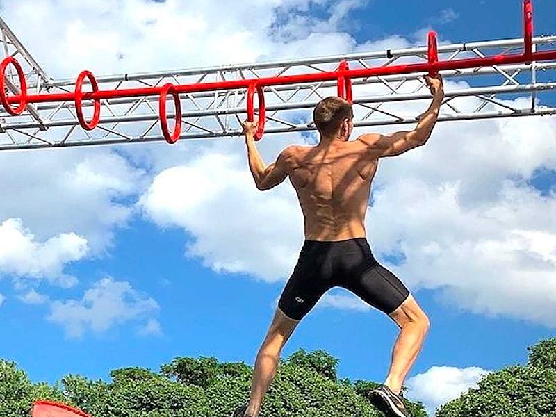 Portable Ninja Warrior Play Training Equipment Outdoor Playground Equipment Ninja Spartan Obstacles for Sale