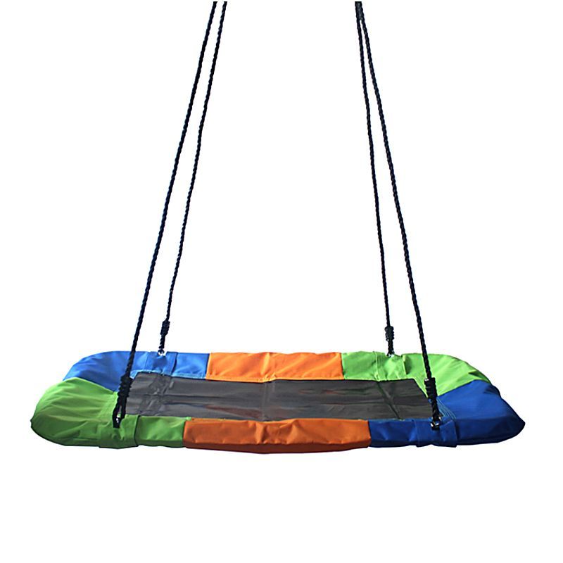 Extra Large Platform Swing Seat with Hanging Rope for Kids and Adults Playground Indoor and Outdoor