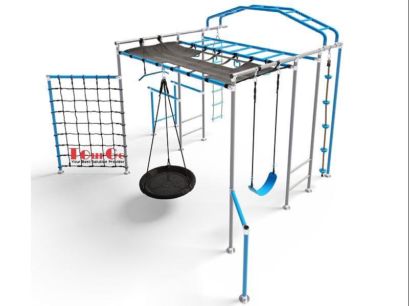 Custom Outdoor Toys Playset Swing and Monkey Bars Set for Teens