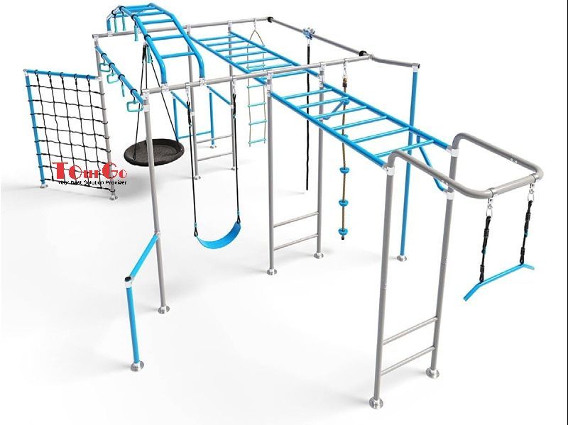 Home Outdoor Playground Equipment Jungle Gym Climbing Sets with Swing Bars for Adults