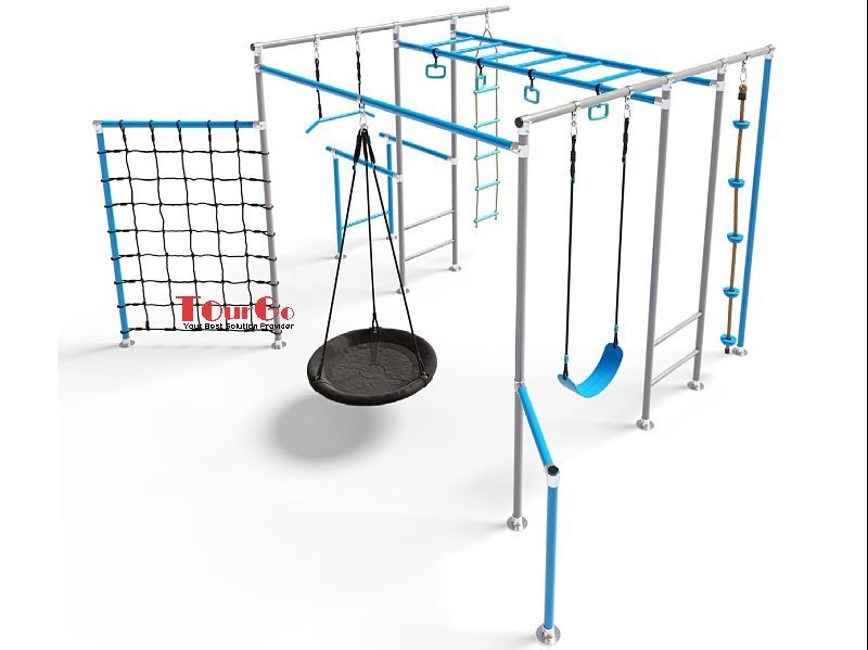 Grow Play Perth Modular Climbing Frame Gym Monkey Bars Sets with Swing