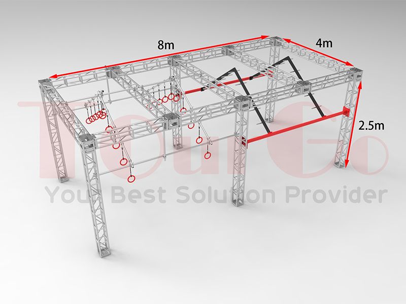 TourGo Outdoor Ninja Warrior Obstacle Course for Spartan Race