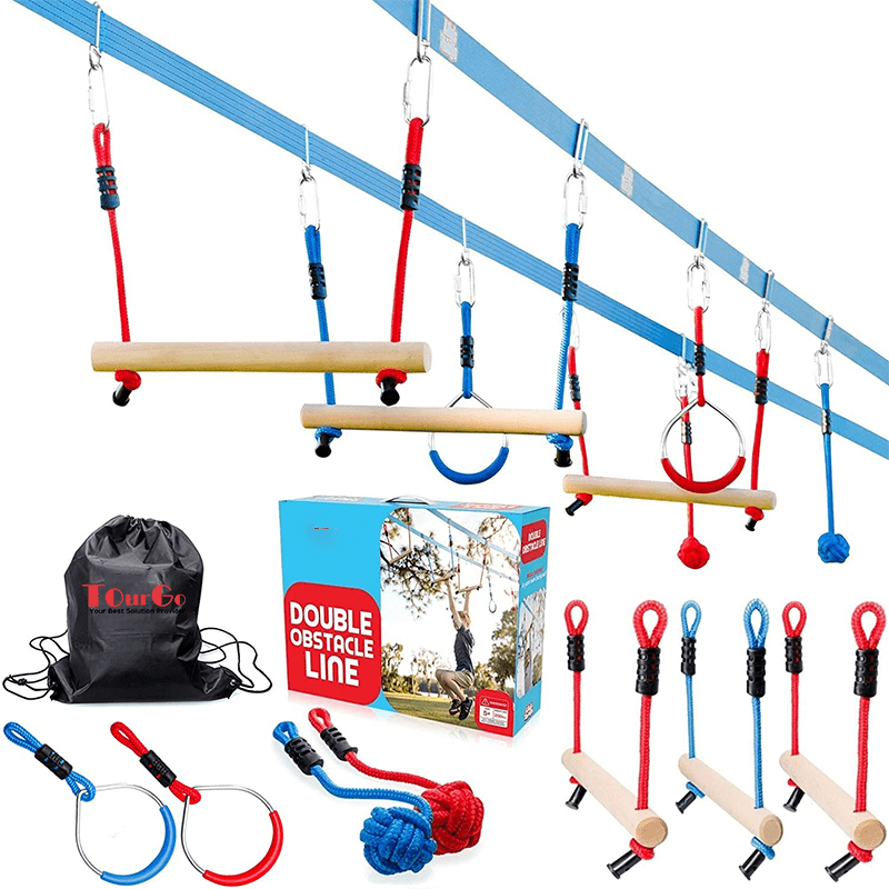 Ninja Slackline Obstacle Course for Kids