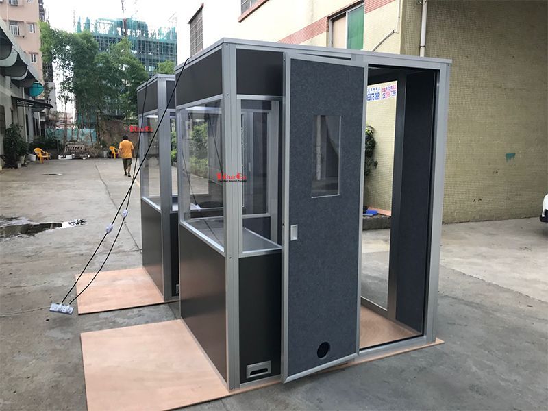 Simultaneous One Person Interpreter Booth with 2 Doors: W1200xD1600xH2000mm