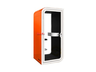 Orange Single Person Furniture Phone Privacy Booth