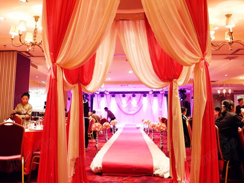 TourGo Outdoor Unique Fashion Wedding Backdrop With Pipe Drapes Stand