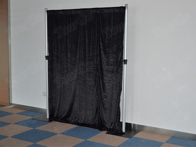 TourGo Truss display backdrop pipe and drape kits system for weeding