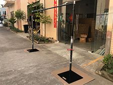 Adjustable Black Paint Pipe Drape System For Exhibition