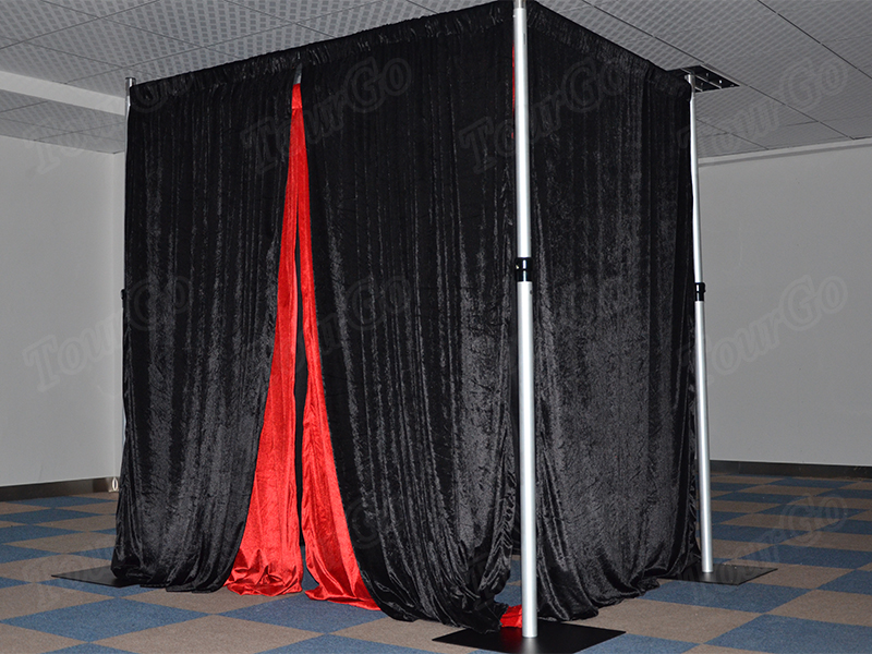 TourGo weddings pipe and drape photo booth kits for sale