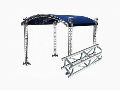 TourGo Small Stage Lighting Truss Spigot Truss Concert Stage Roof Truss