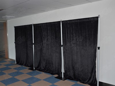 TourGo pole and drape retal for wedding backdrop stage curtains