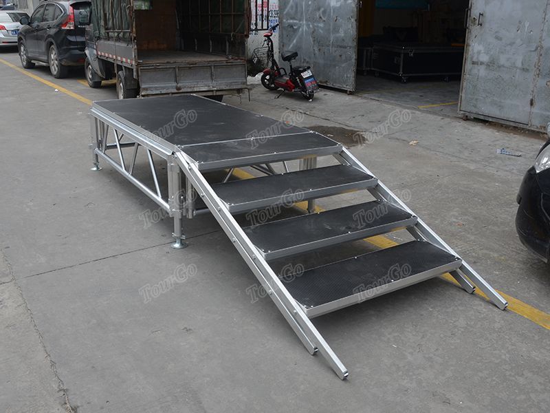 Adjustable Height Aluminum Stage with Portable Stage Legs And Platforms