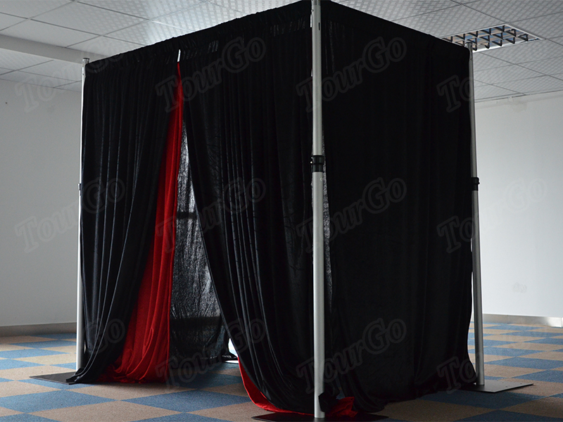 TourGo cheap drapes for wedding backdrop portable pipe and drape kit