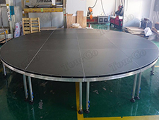 Tourgo Quickly Assemble Portable Aluminum Round Stage for Event Use