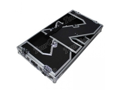 portable-dj-table-flight-case-with-handles-wheels-silver-on-black