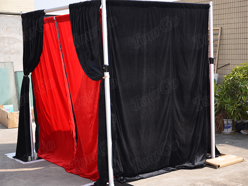 TourGo wholesale custom pvc pipe and drape for stage stand