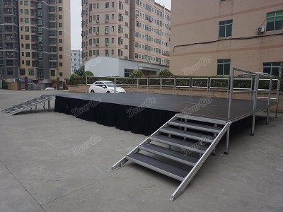 Aluminum Quick Assembly Non-slip Stage Platform 1.22*1.22m