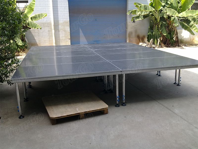 TourGo Quickly Install Portable Stage with Stage Stairs Used Event Stage