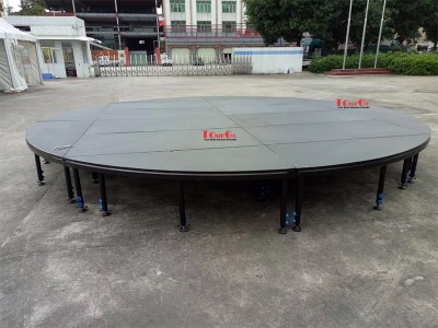 Aluminum Round Beyond Stage System For Outdoor Event