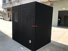 Portable Soundproof Black Recording Studio Booth: 1.5*2.0*2.1m