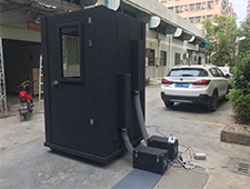 W127*D127*H211cm Mobile single wall recording studio booth with bottom wheels