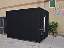 Black Big Soundproof Recording Booth with Castors for Warehouse