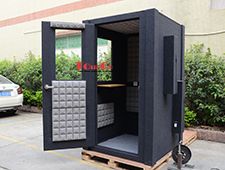 Portable easy assembly soundproofing booth acoustic pod for interpreting/recording booth