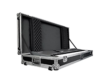 Road Runner Keyboard Flight Case with Casters Black 88 Key