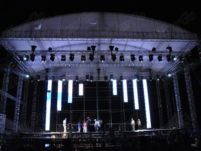 Tourgo Curved Roof Truss System Aluminum Lighting Truss for Outdoor Big Event Concert Performance