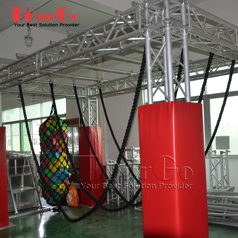 Kids Ninja Obstacle Climbing Ropes for American Gymnastics Ninja Warrior Obstacle Course Gym