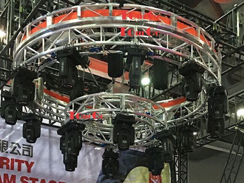 TourGo Aluminum Mini Rotary Circle Lighting Truss for Sale