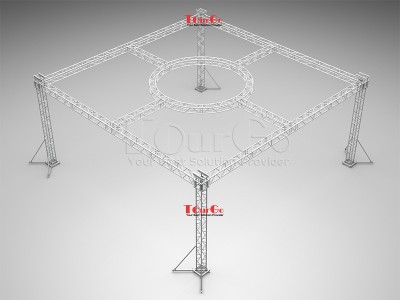 TourGo Aluminum Round Roof Truss 8x8x6m