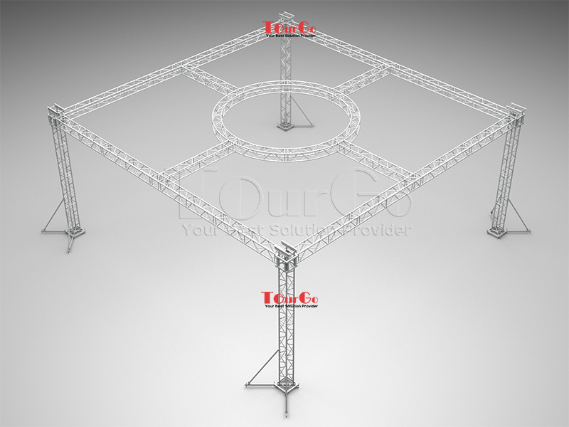 TourGo Aluminum Round Roof Truss 8x8x6m