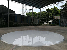 Portable Custom White Round Dance Floor For Sale – TourGo