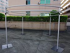 Double Circular Round Pipe and Drape System