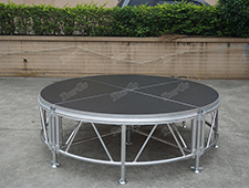 Tourgo Adjustable Aluminum Outdoor Round Stage