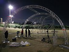 Aluminum Semi Round Roof Truss For Event