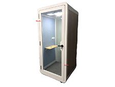 Movable Soundproof Acoustic Furniture Office Phone Booth Pod For One Person