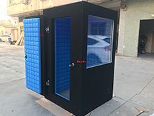 Acoustic Vocal Recording Booths for Studio with Big Window