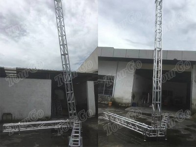 TourGo 7m Max Height Speaker Truss Lift Tower 700kg Loading Line Array Truss